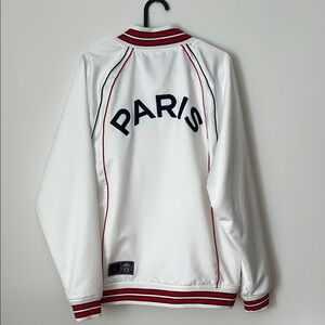 White Paris Jacket with Red and Black Accents